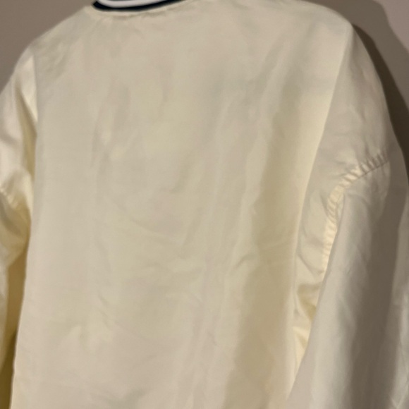 VTG New York Yankees White Starter Genuine 1/4 Zip Pullover Jacket Medium (E) - Picture 15 of 15